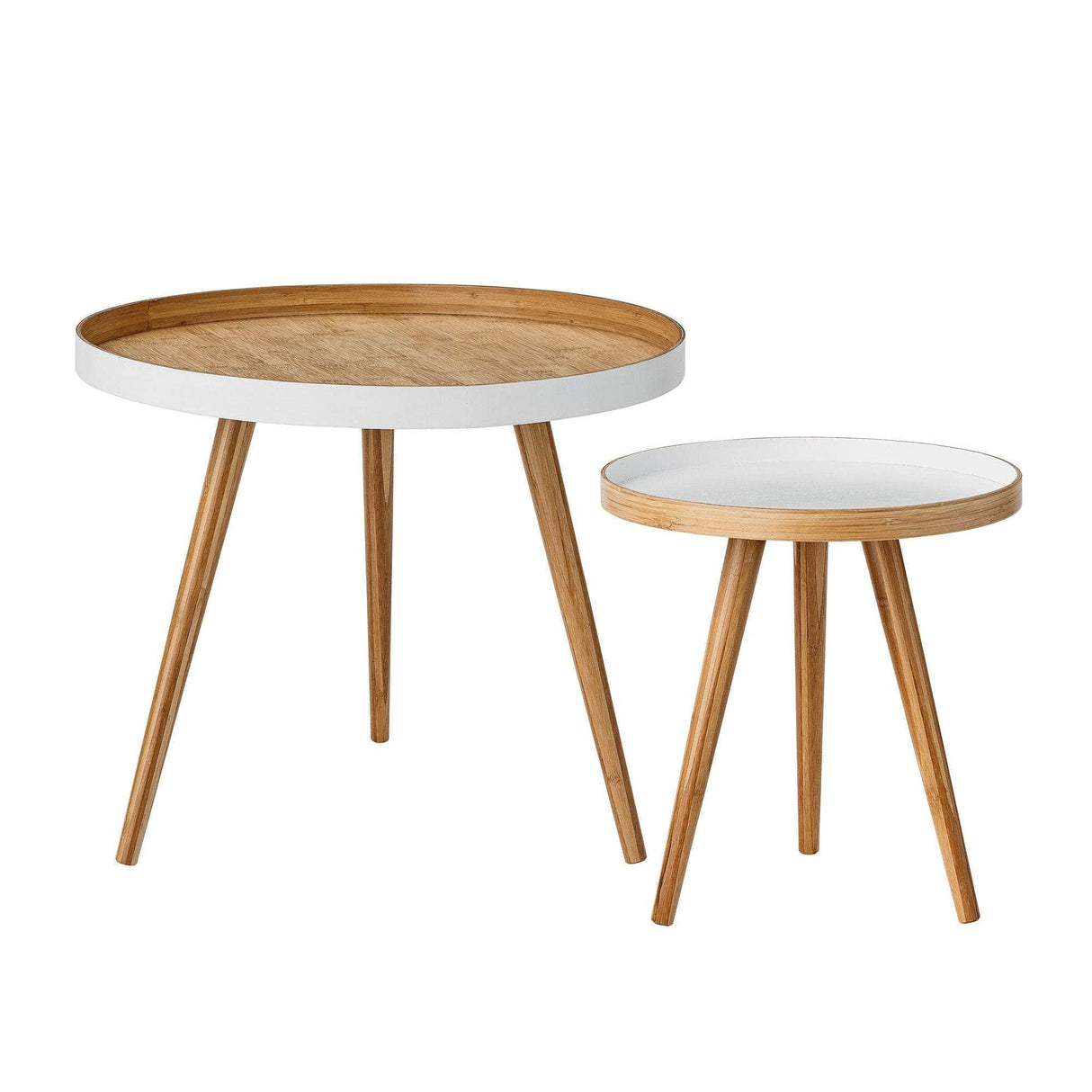 Bloomingville Cappuccino Sofabord, Hvid, Bambus