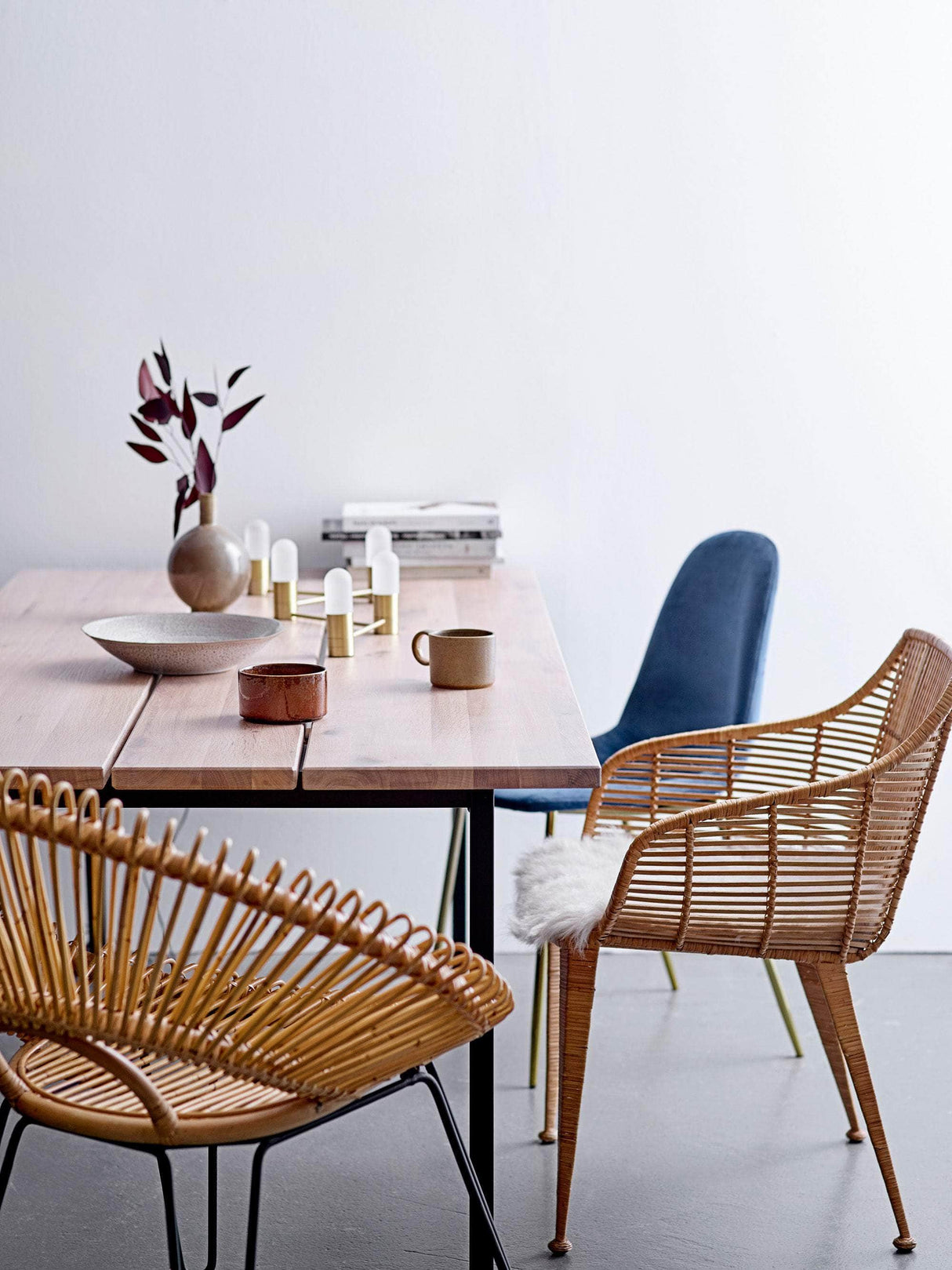 Bloomingville Bent Bordlampe, Guld, Metal