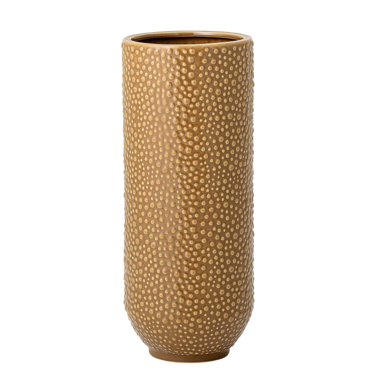 Bloomingville Dario Vase, Gul, Stentøj