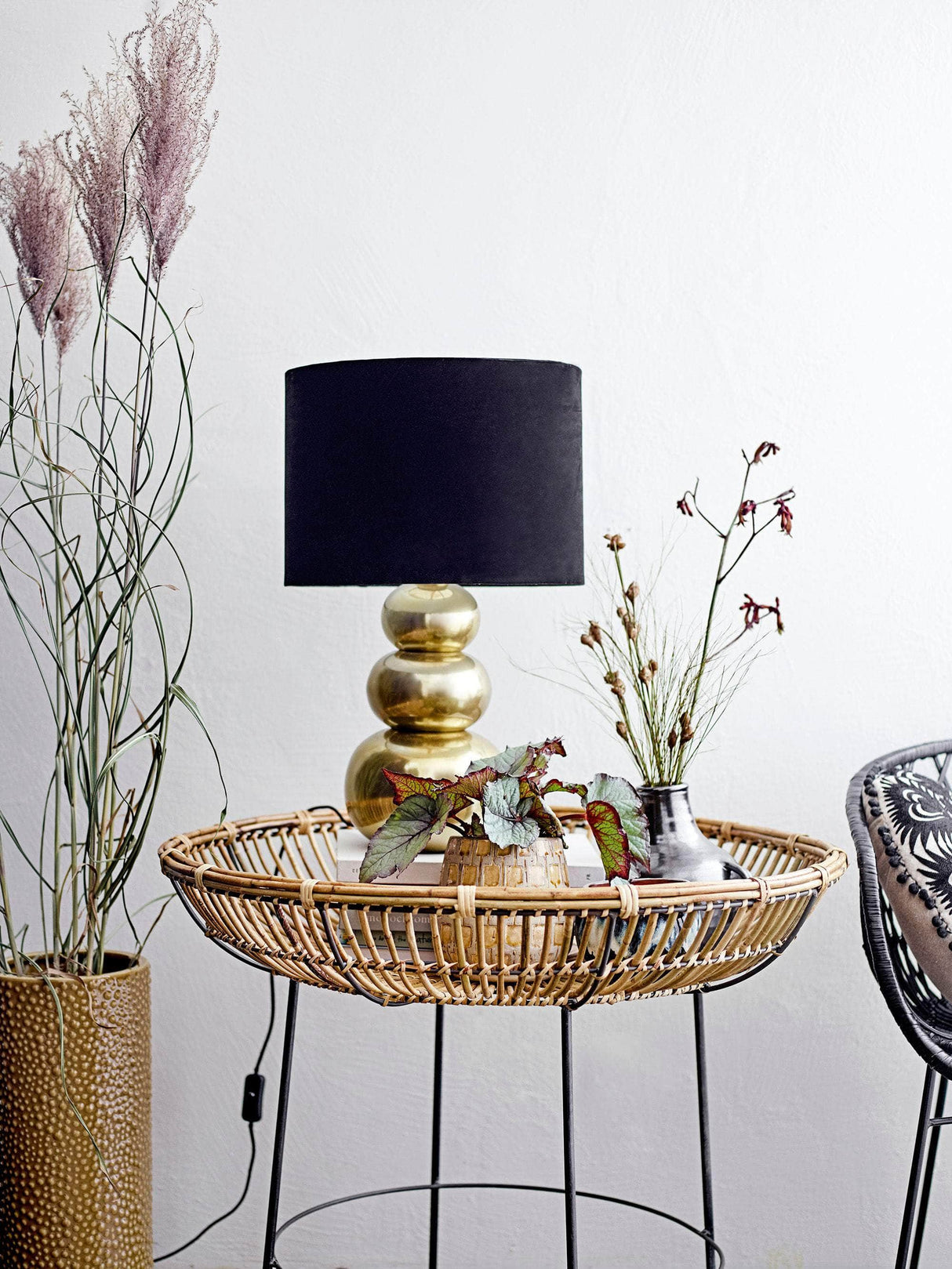 Bloomingville Dario Vase, Gul, Stentøj