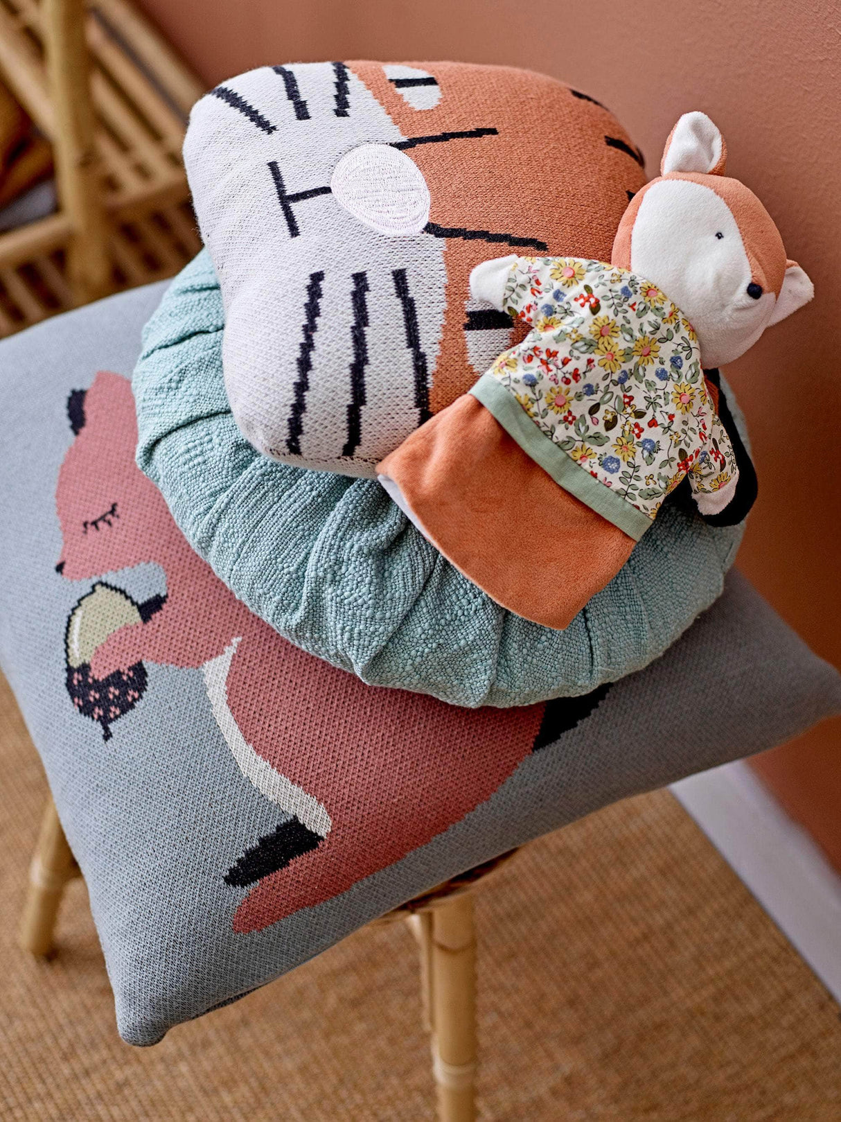 Bloomingville MINI Muzamel Soft Toy, Orange, Bomuld OEKO-TEX®