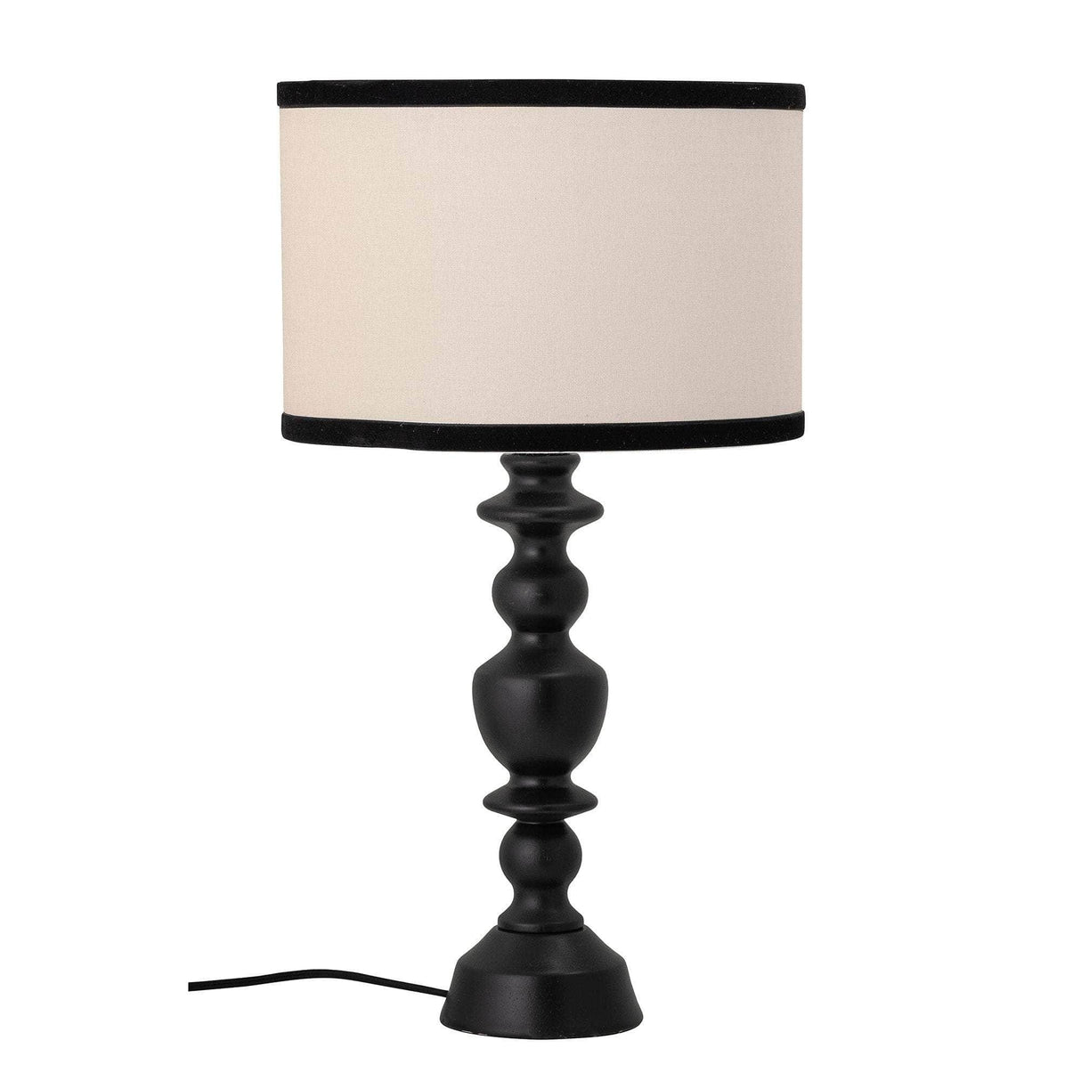 Bloomingville Sela Bordlampe, Sort, Gummitræ