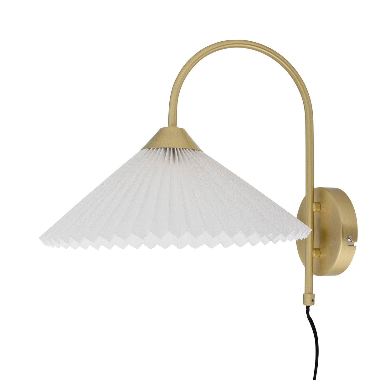 Bloomingville Firdes Væglampe, Brass, Hør