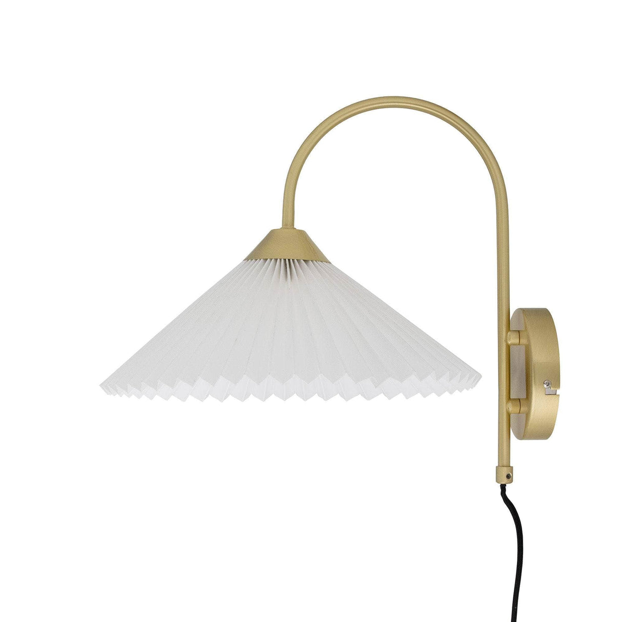 Bloomingville Firdes Væglampe, Brass, Hør