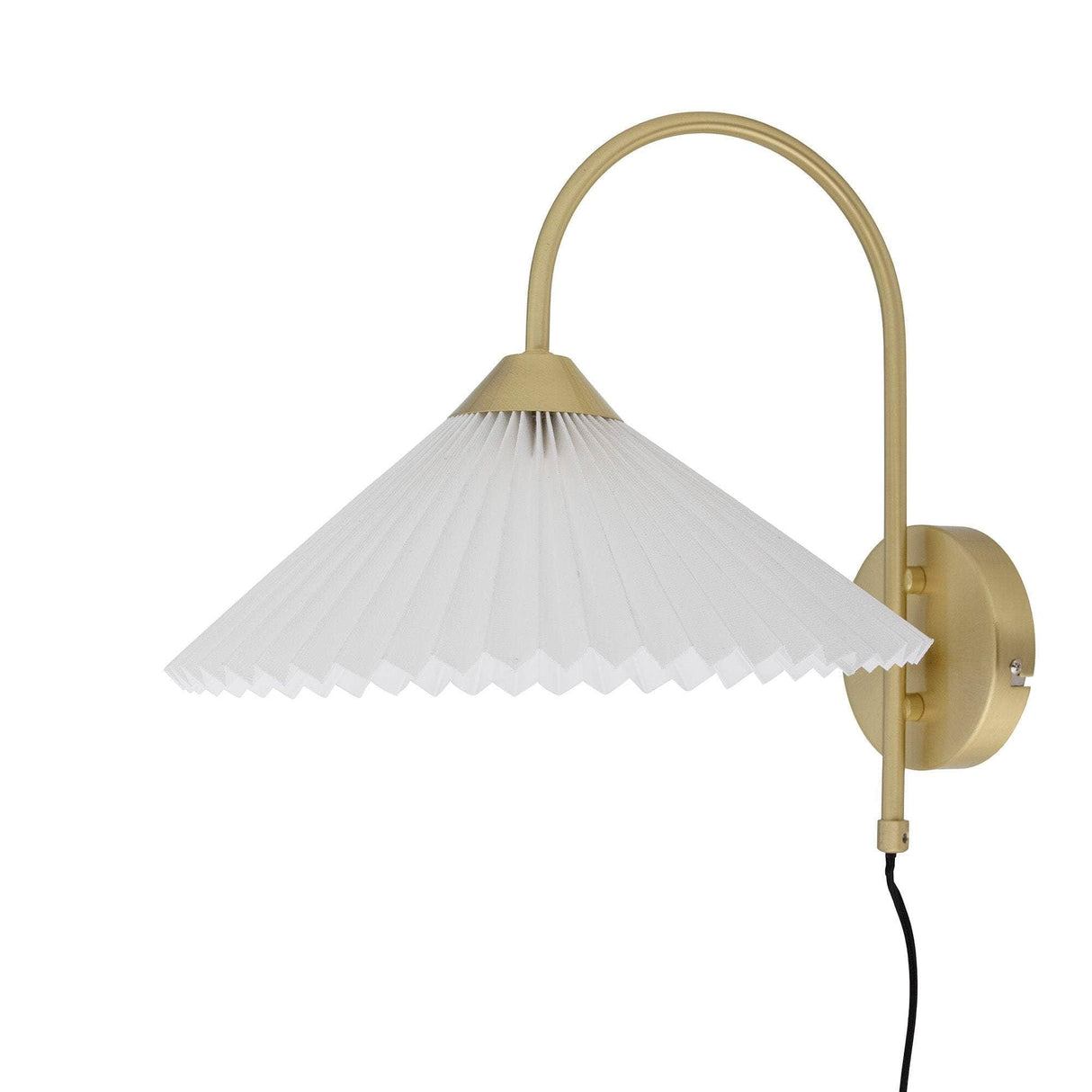 Bloomingville Firdes Væglampe, Brass, Hør
