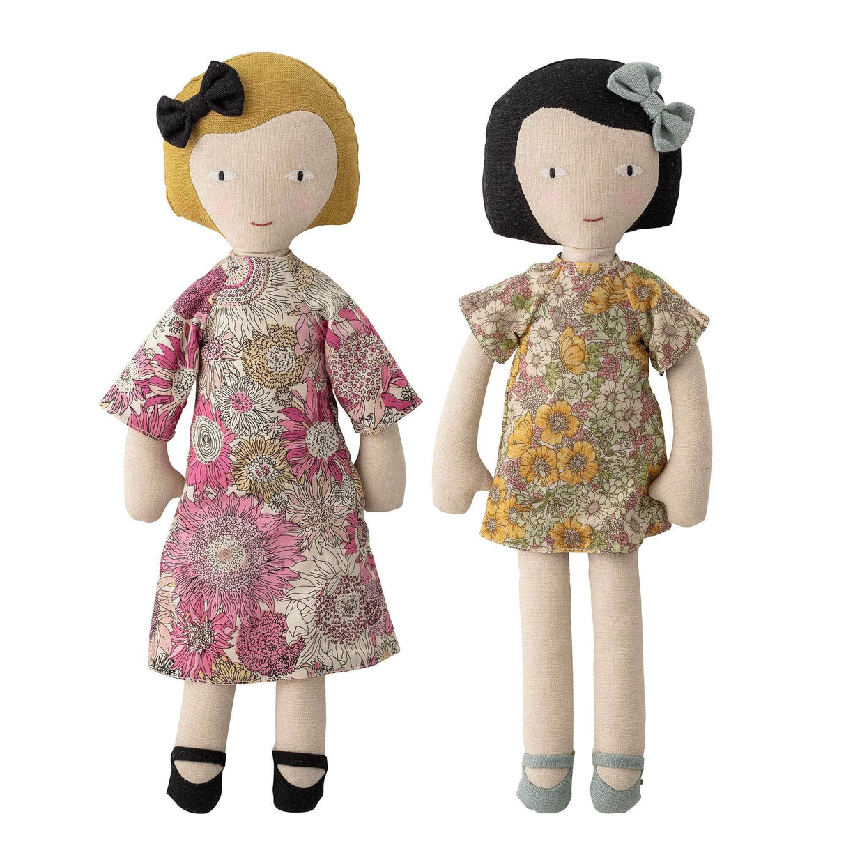 Bloomingville MINI Molly and Vida Doll, Rosa, Bomuld