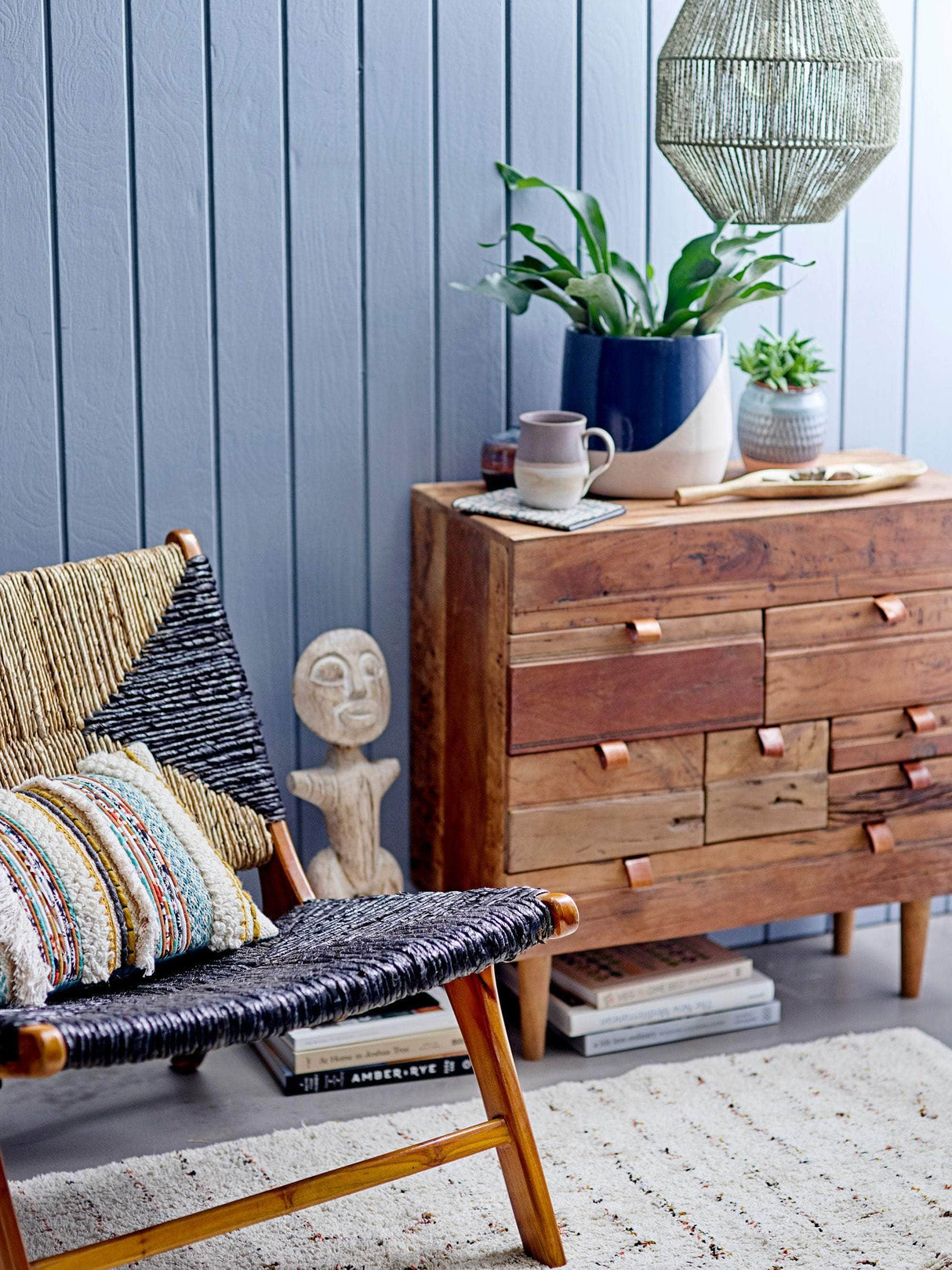 Creative Collection Grant Lounge Stol, Sort, Teak