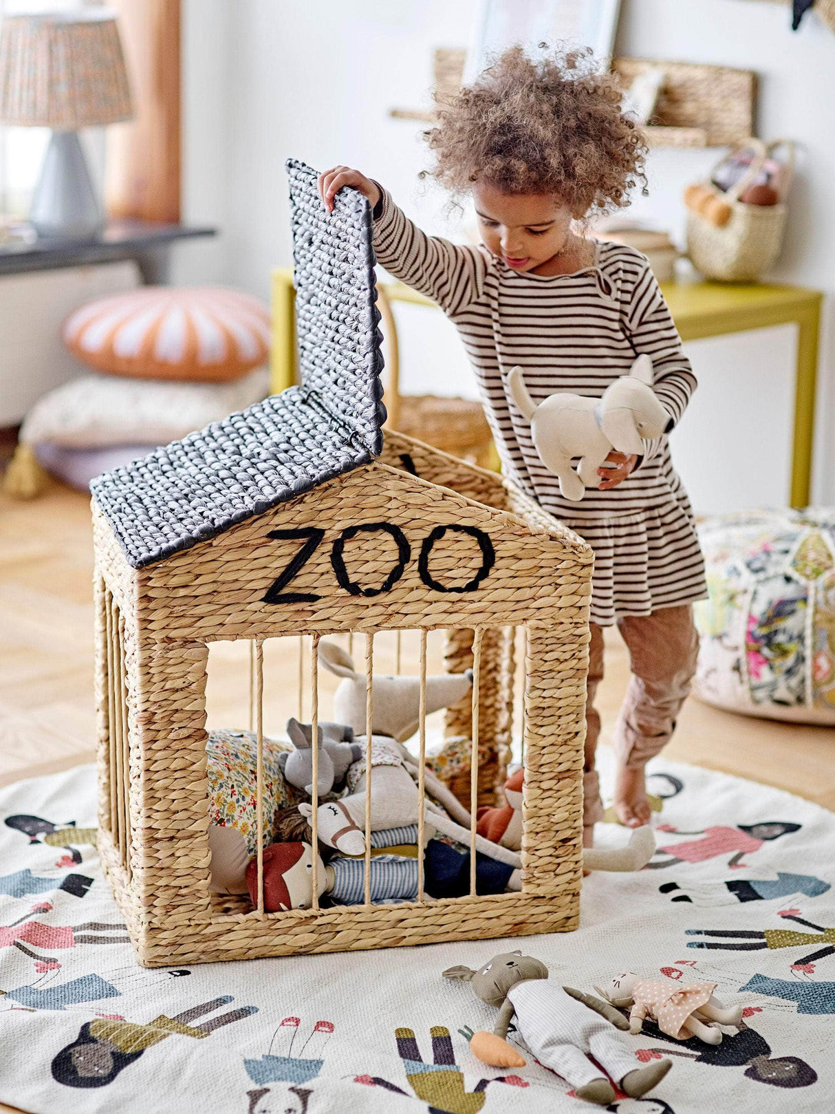 Bloomingville MINI Gunne Soft Toy, Gul, Bomuld