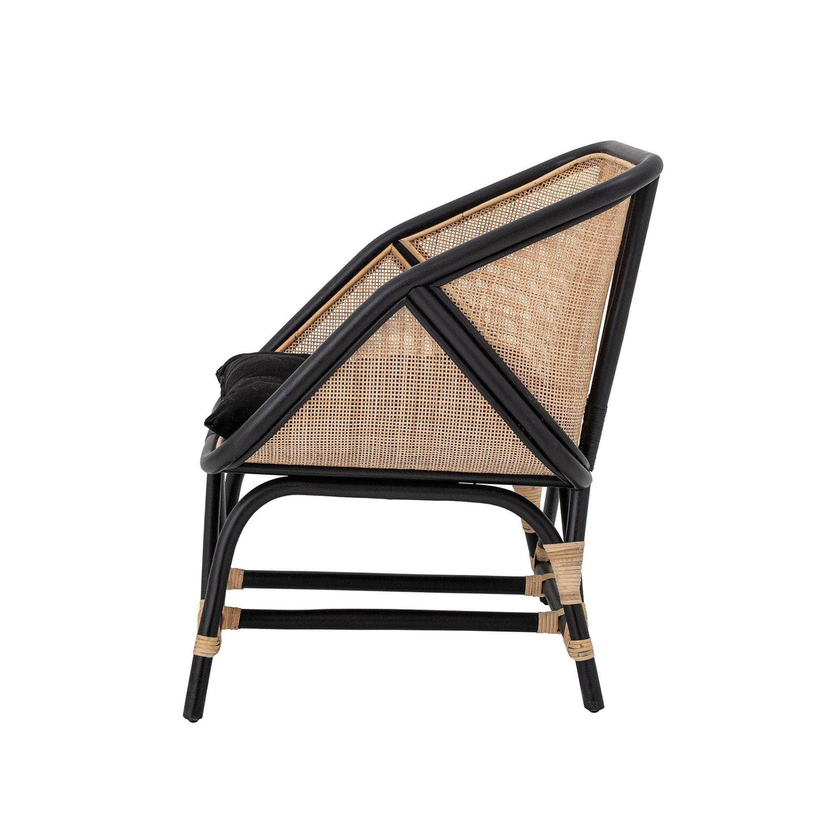 Bloomingville Loue Lounge Stol, Sort, Rattan