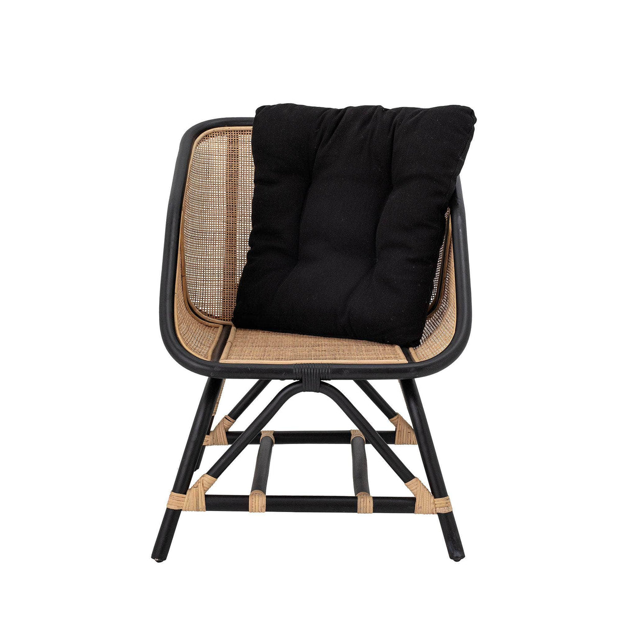 Bloomingville Loue Lounge Stol, Sort, Rattan