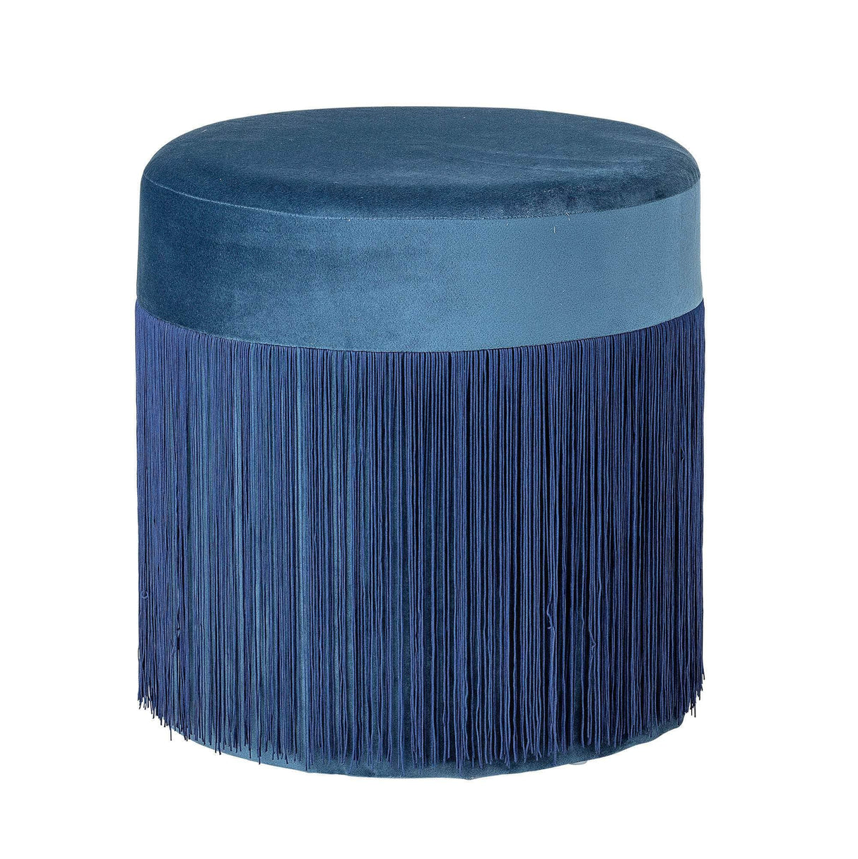 Bloomingville Grandma Pouf, Blå, Polyester