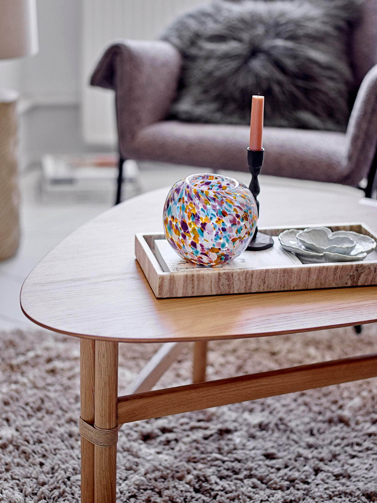 Bloomingville Majsa Bakke, Brun, Marmor