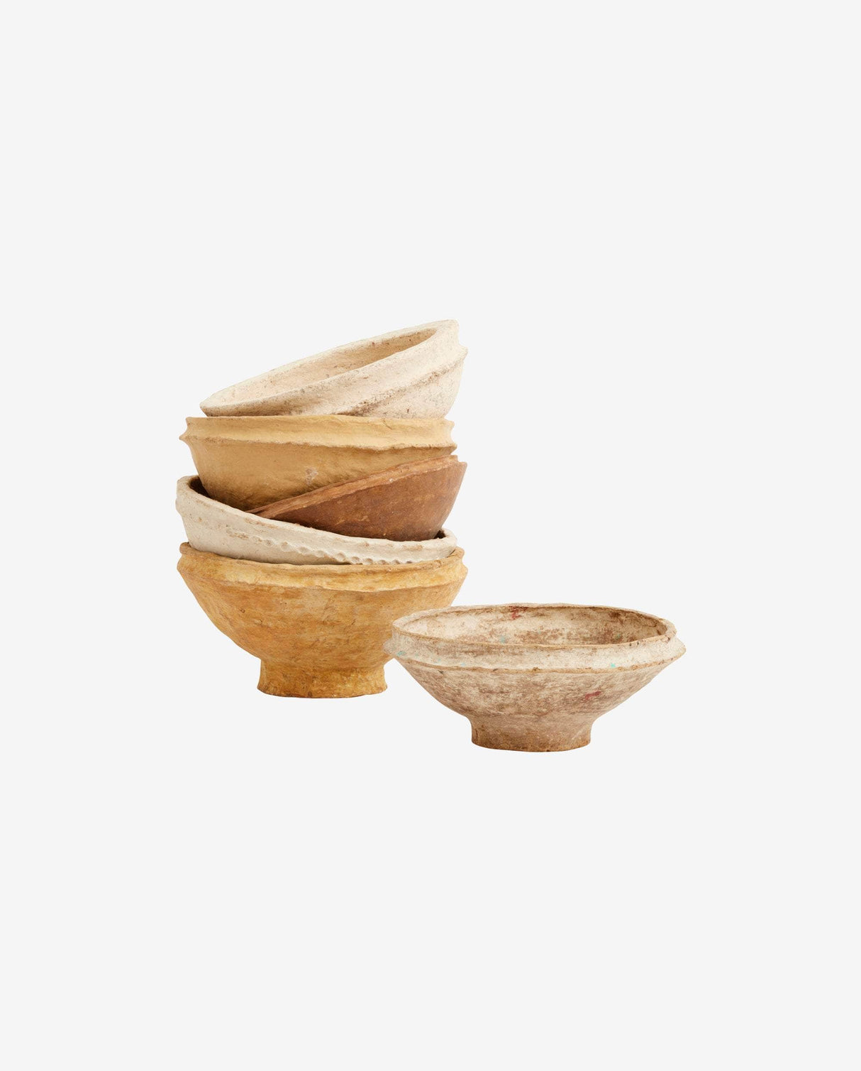 Nordal Bowl, paper maché, vintage, beige, asst.