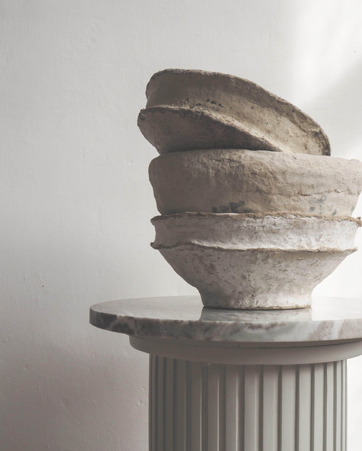 Nordal Bowl, paper maché, vintage, beige, asst.
