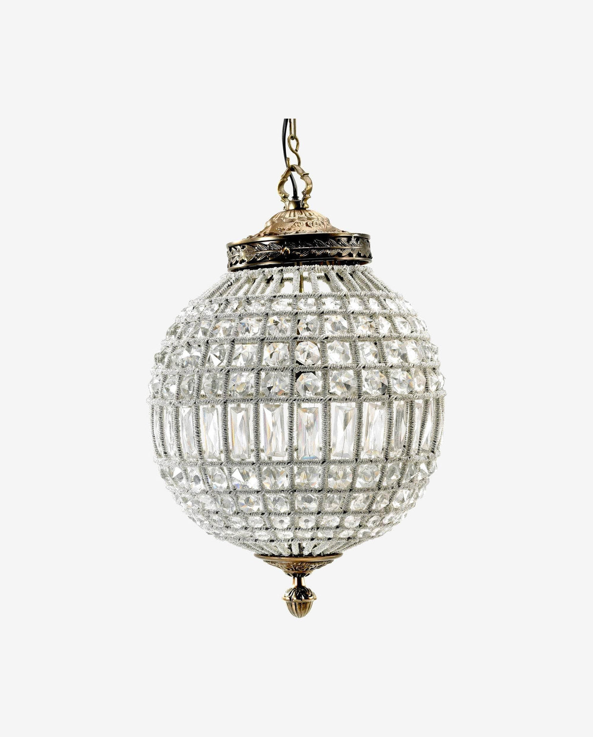 Nordal Crystal lamp, glass beads, medium