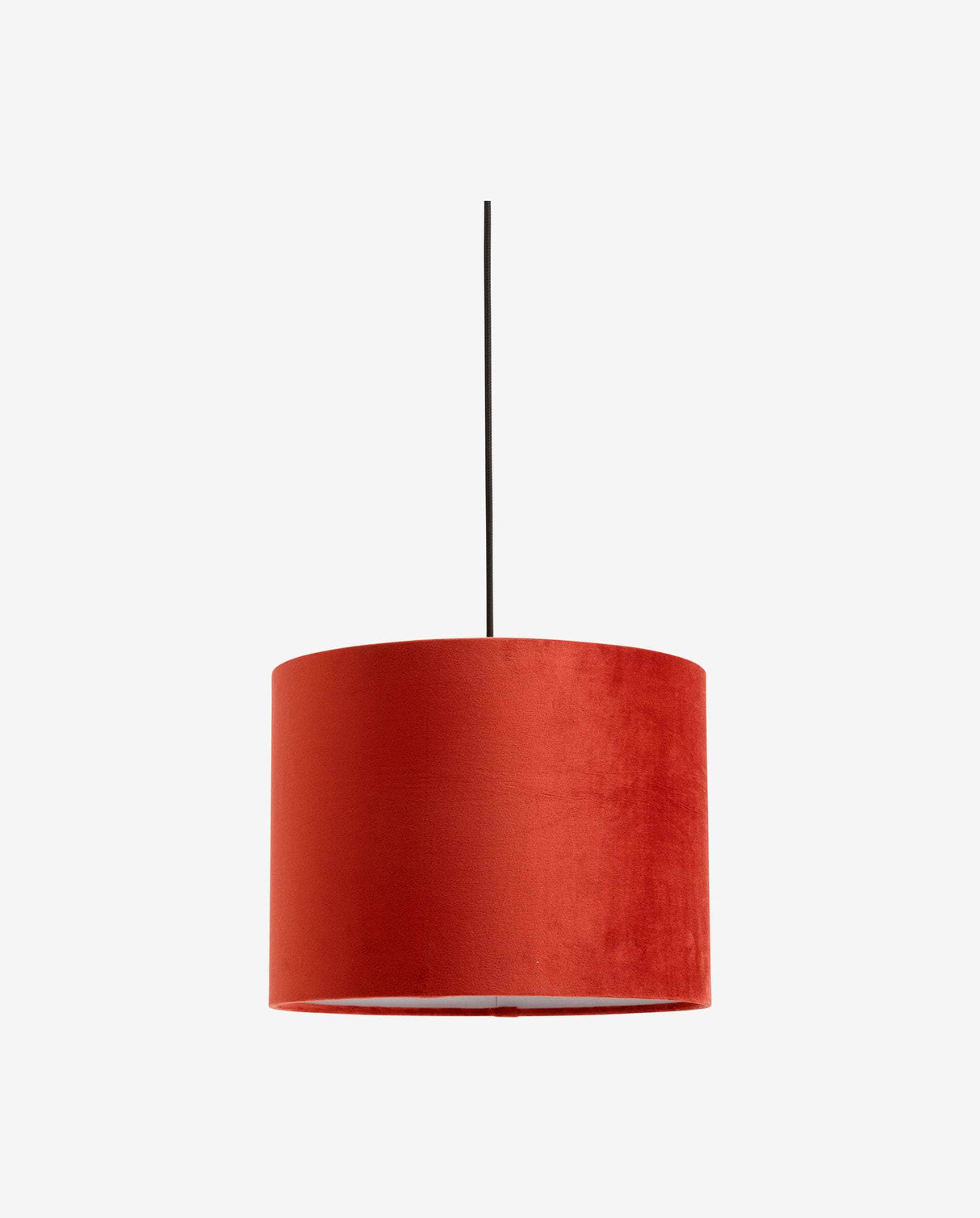 Nordal Lamp shade, velvet, orange red