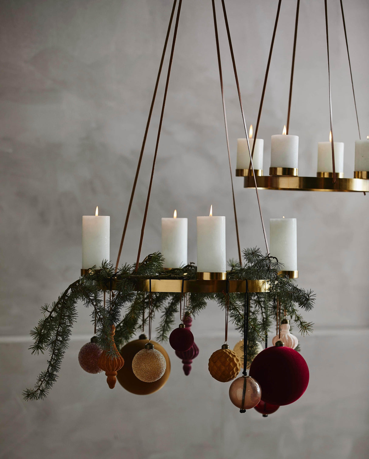 Nordal ARONA candle holder L, gold, f/4 candles