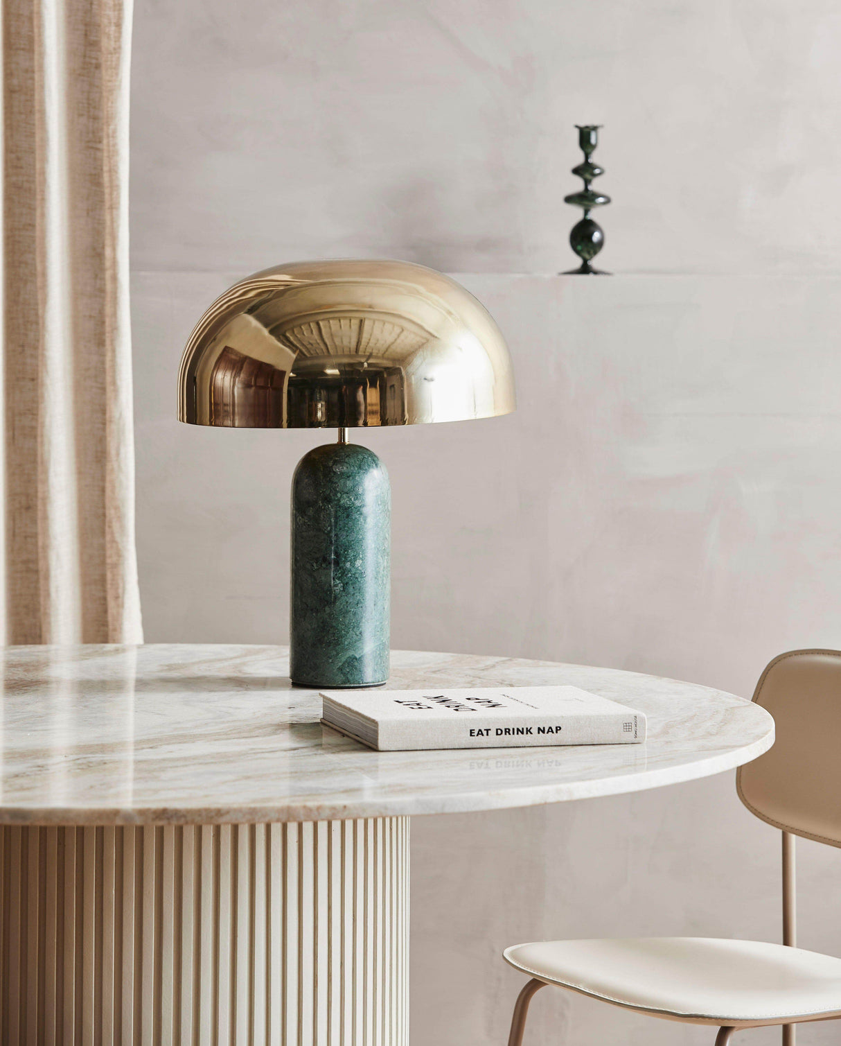 Nordal ATLAS table lamp w/green marble