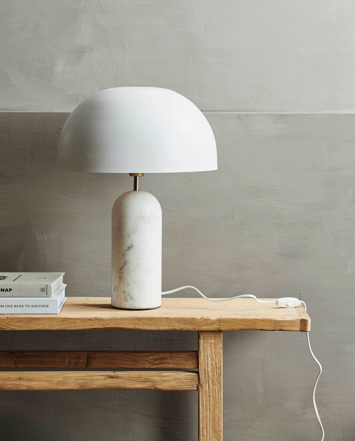 Nordal ATLAS table lamp w/white marble