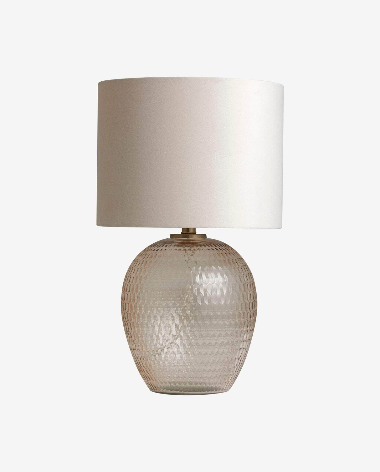 Nordal CHANDRA lamp base, cut glass, pale pink