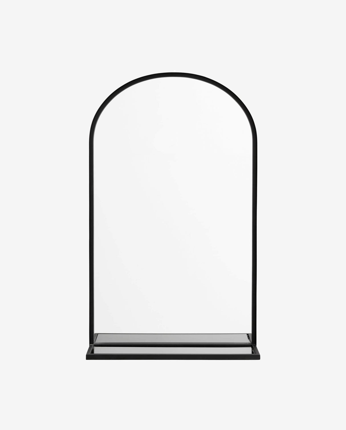 Nordal PIROL mirror w. black glass shelf