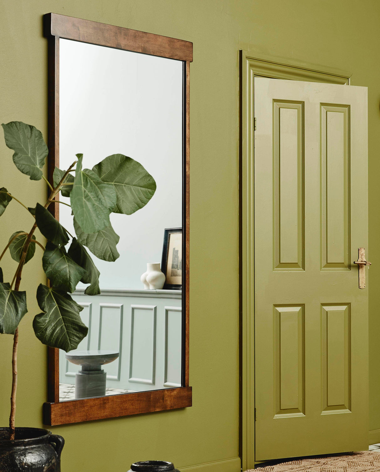 Nordal ARDEA mirror, L, birch wood