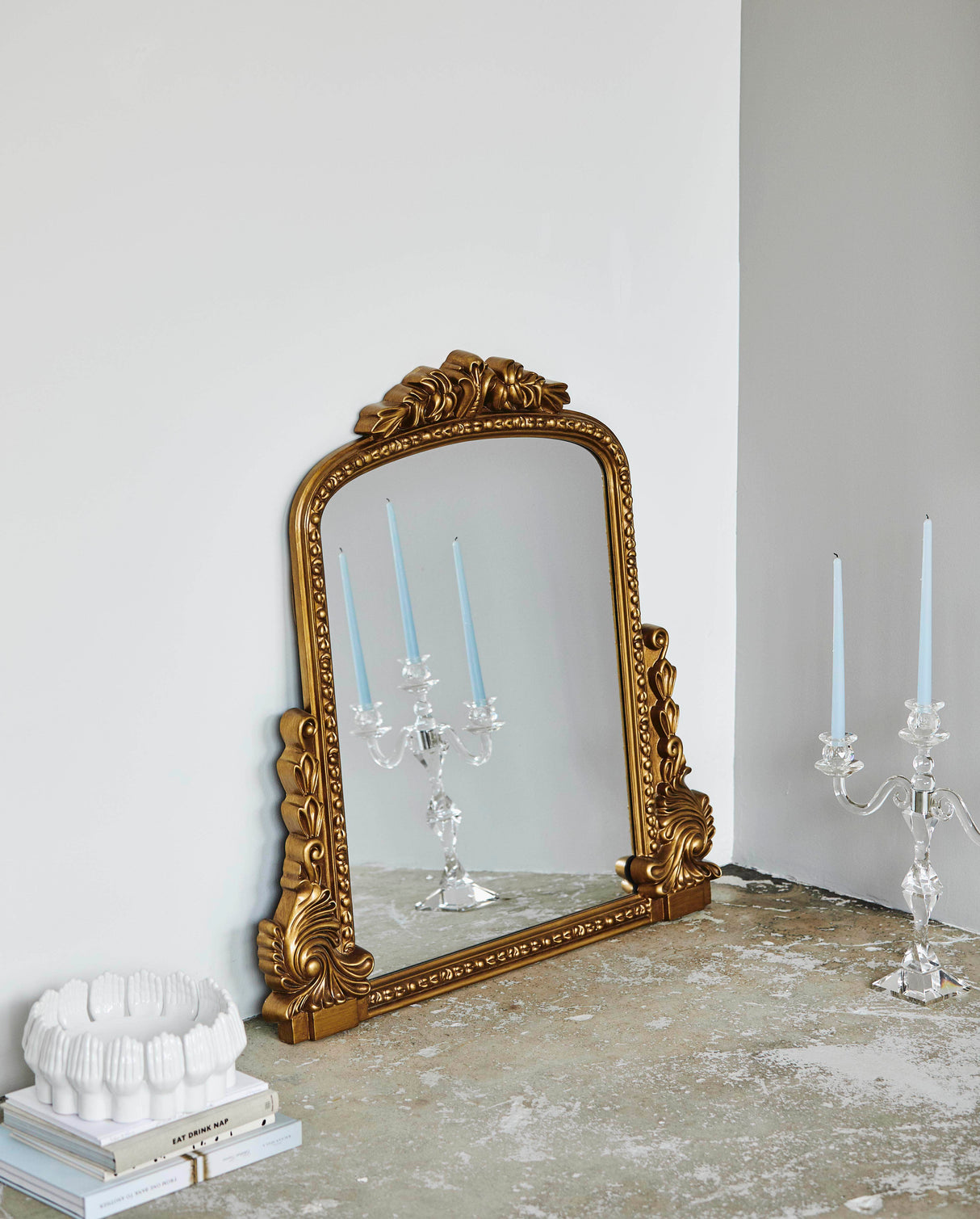 Nordal BIRD mirror, gold, S