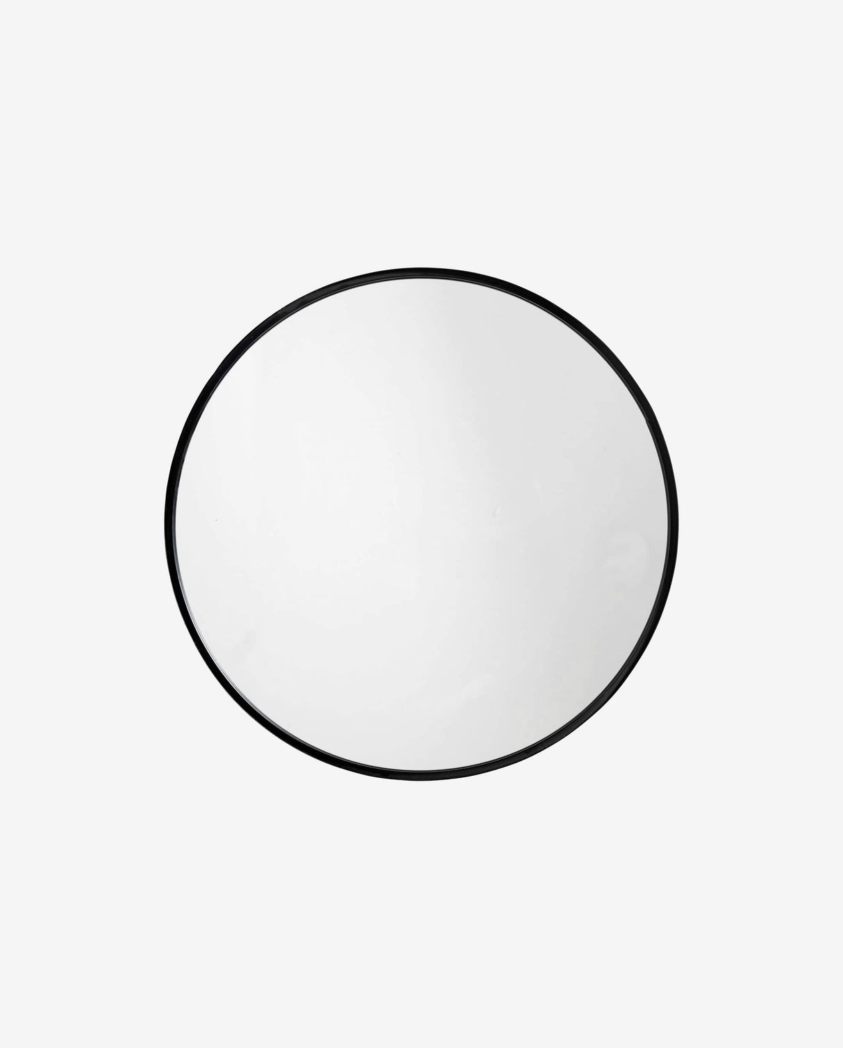 Nordal Round mirror, iron, black