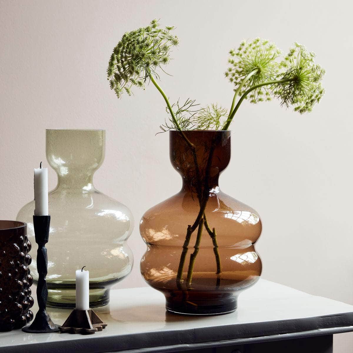 House Doctor Vase, Organi, Amber