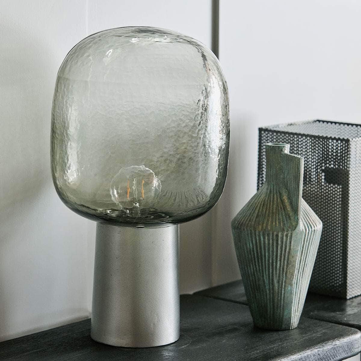 House Doctor Bordlampe, Note, Grå