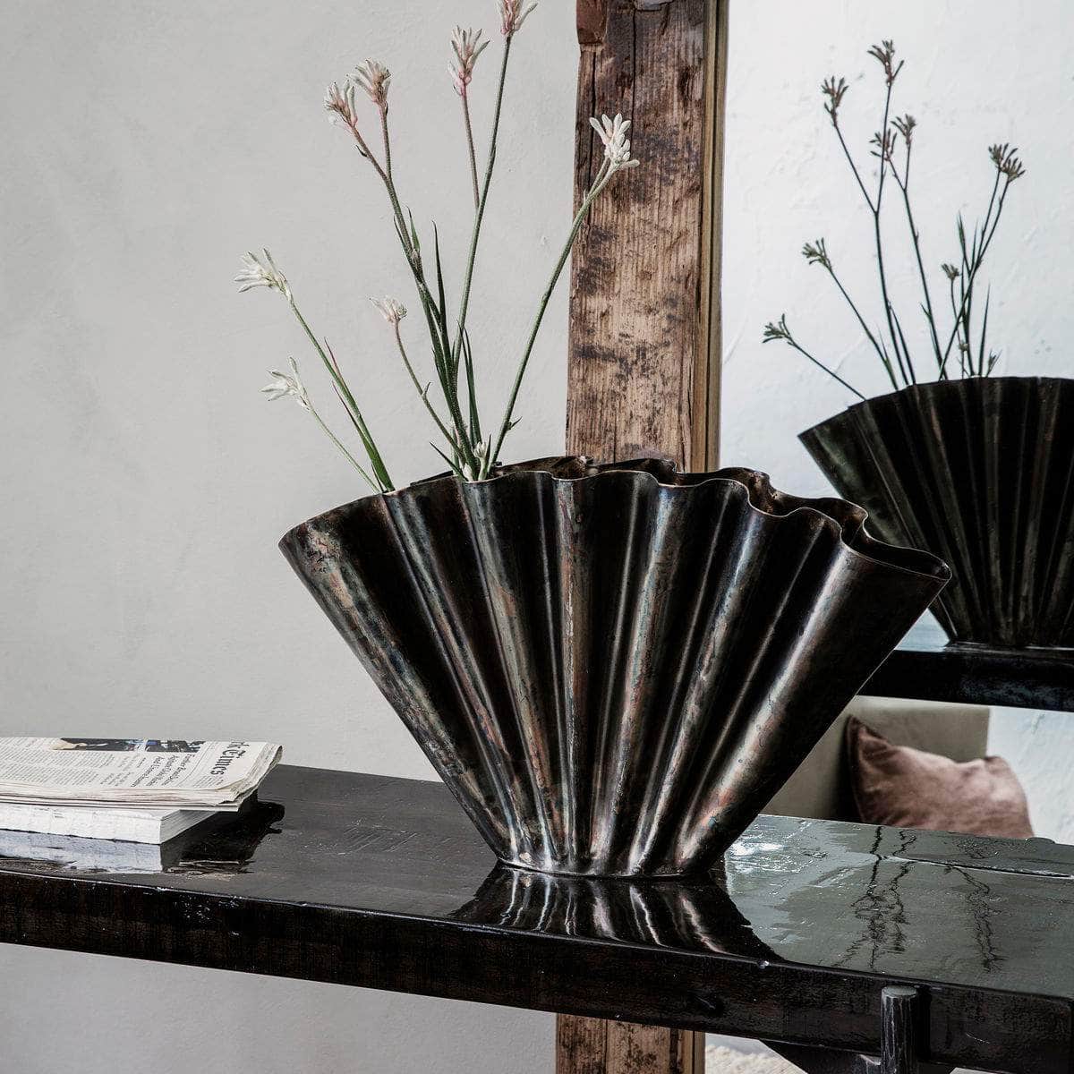 House Doctor Vase, Flood, Antik brun