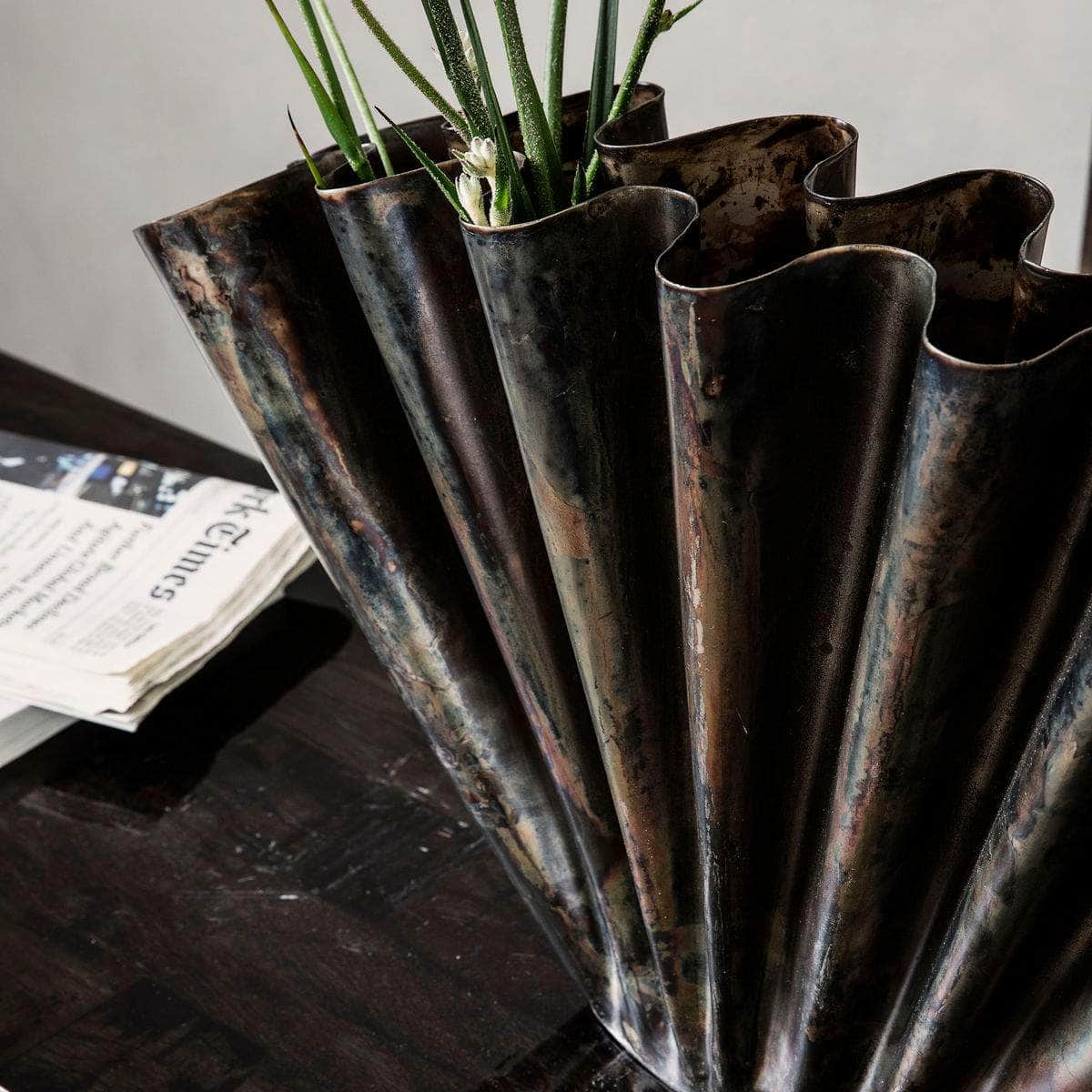 House Doctor Vase, Flood, Antik brun