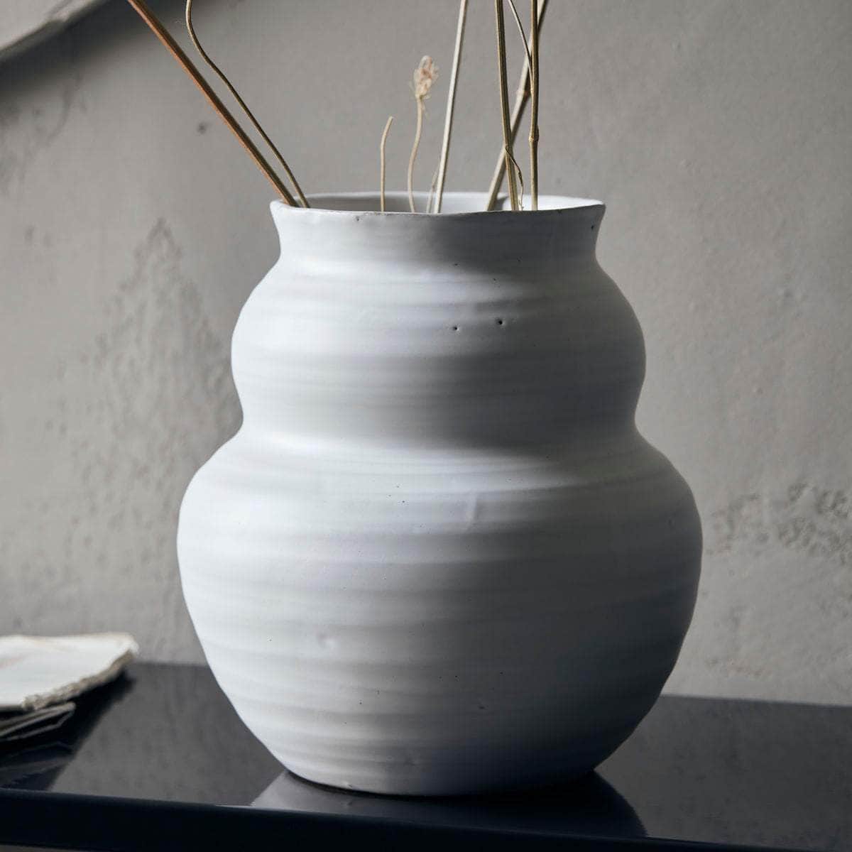 House Doctor Vase, Juno, Hvid