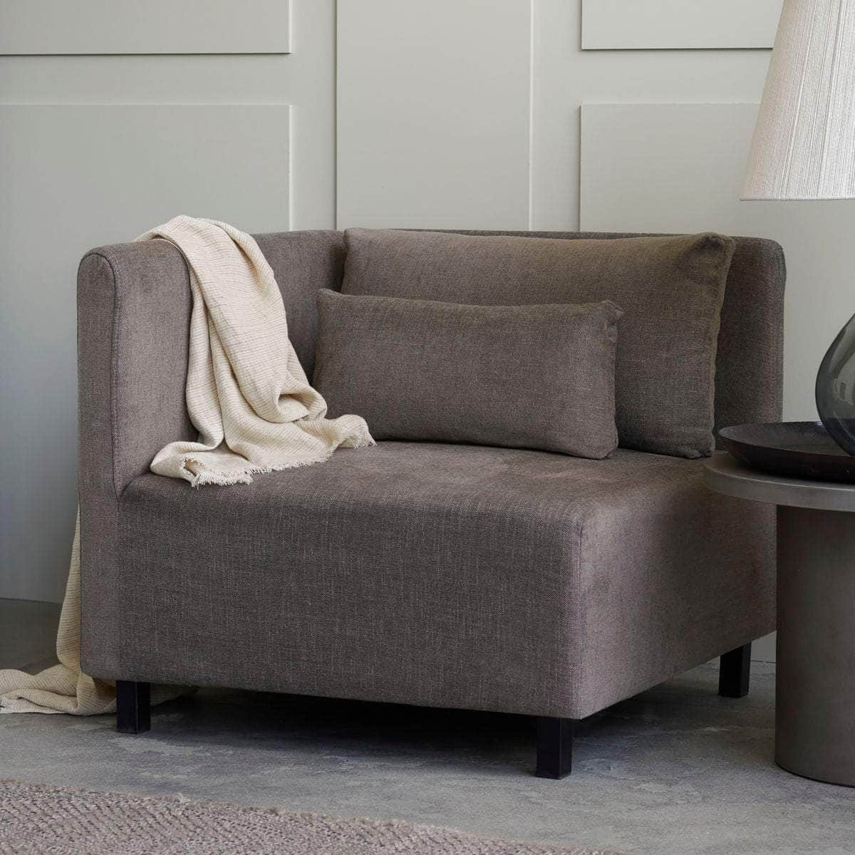 House Doctor Sofa, Hjørnesektion, Hazel Night, Grå/Brun
