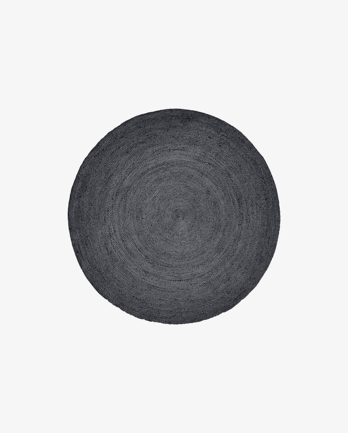 Nordal JUTE round carpet, black