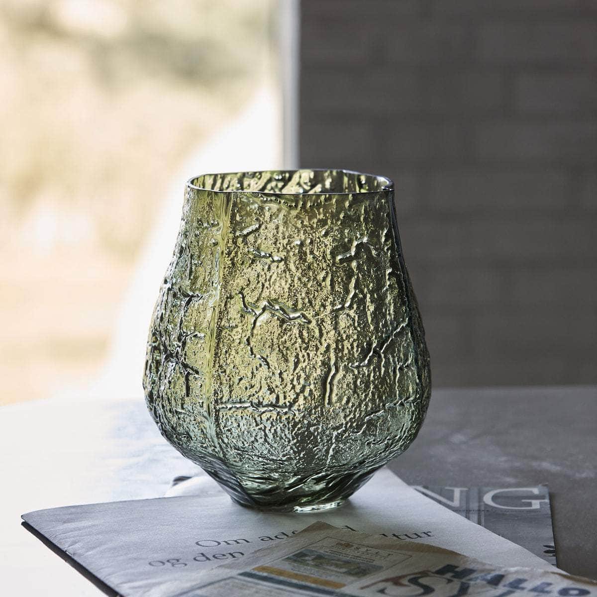 House Doctor Vase, Moun, Mørkegrøn