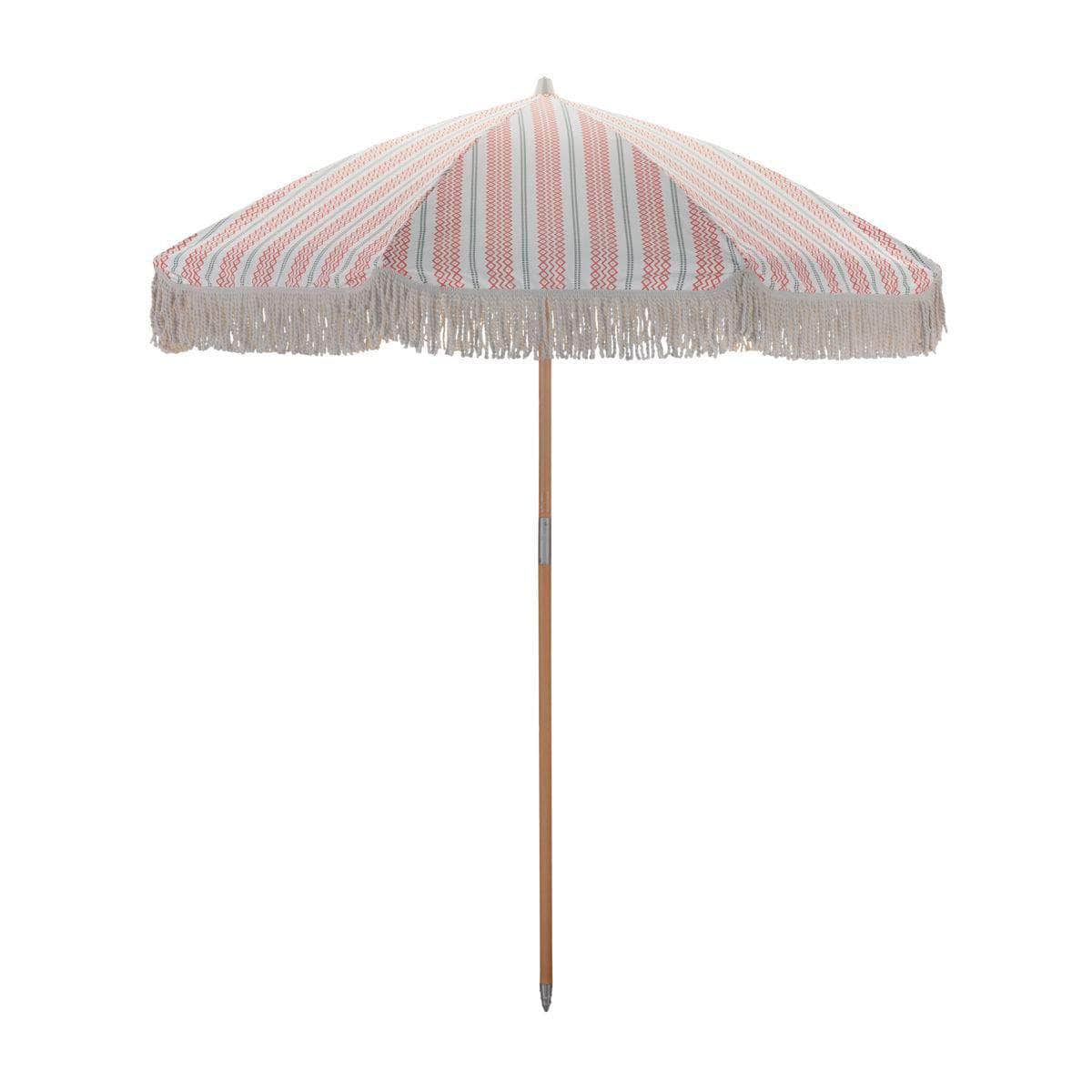 House Doctor Strand/Haveparasol, Umbra, Rød/Grøn