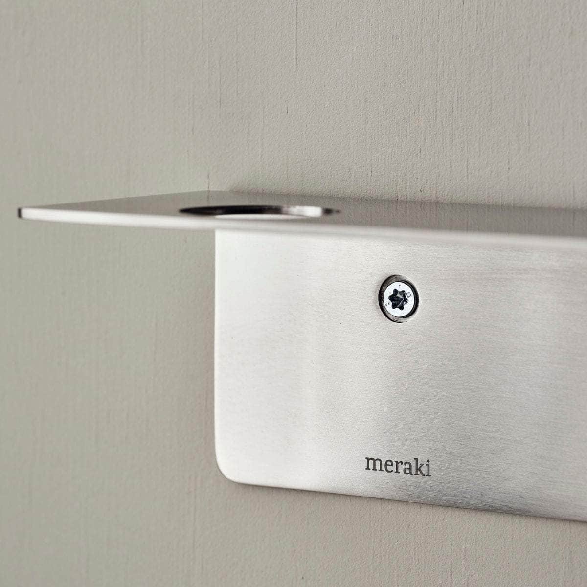 Meraki Flaskeophæng med knager, Børstet sølvfinish