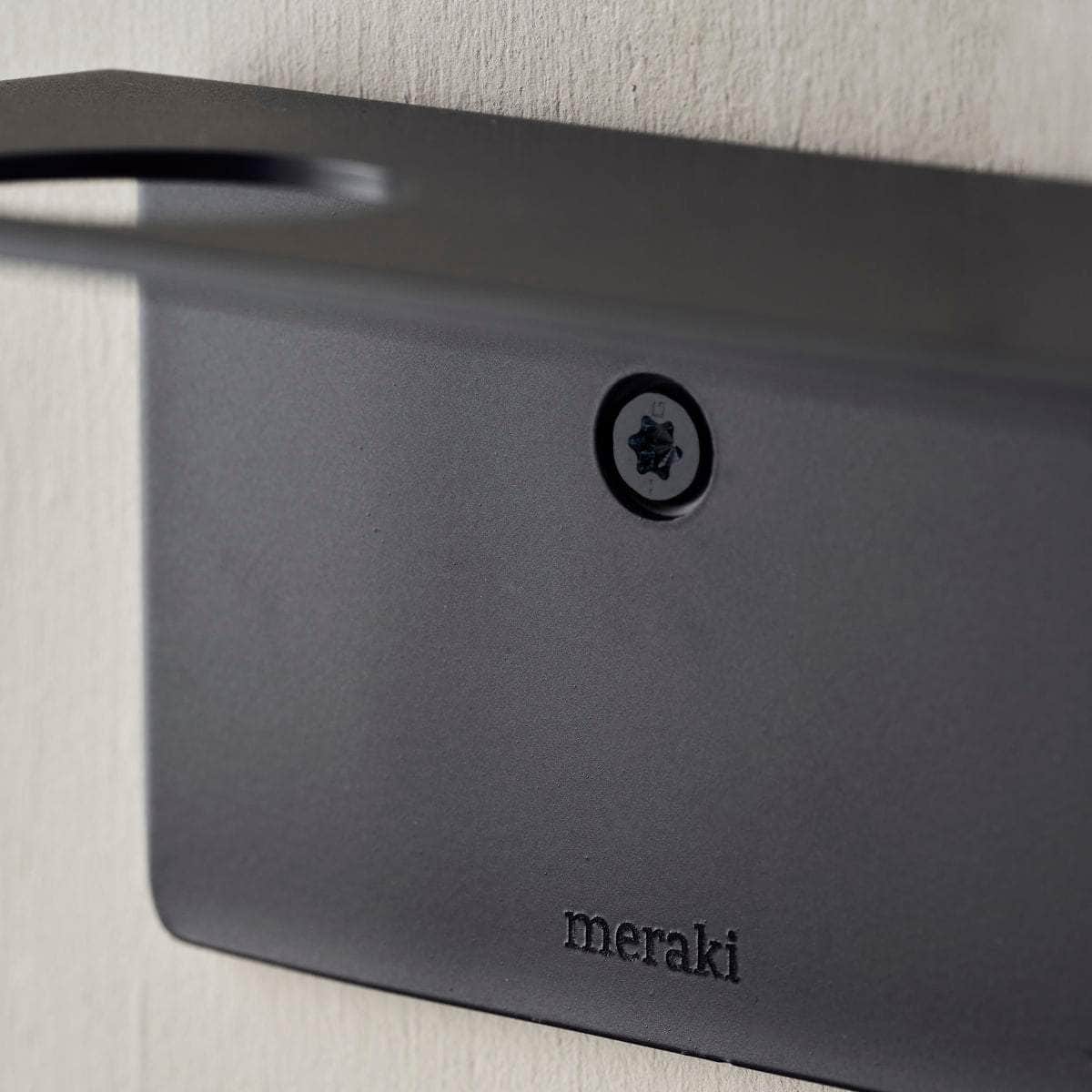 Meraki Flaskeophæng med knager, Børstet sort finish