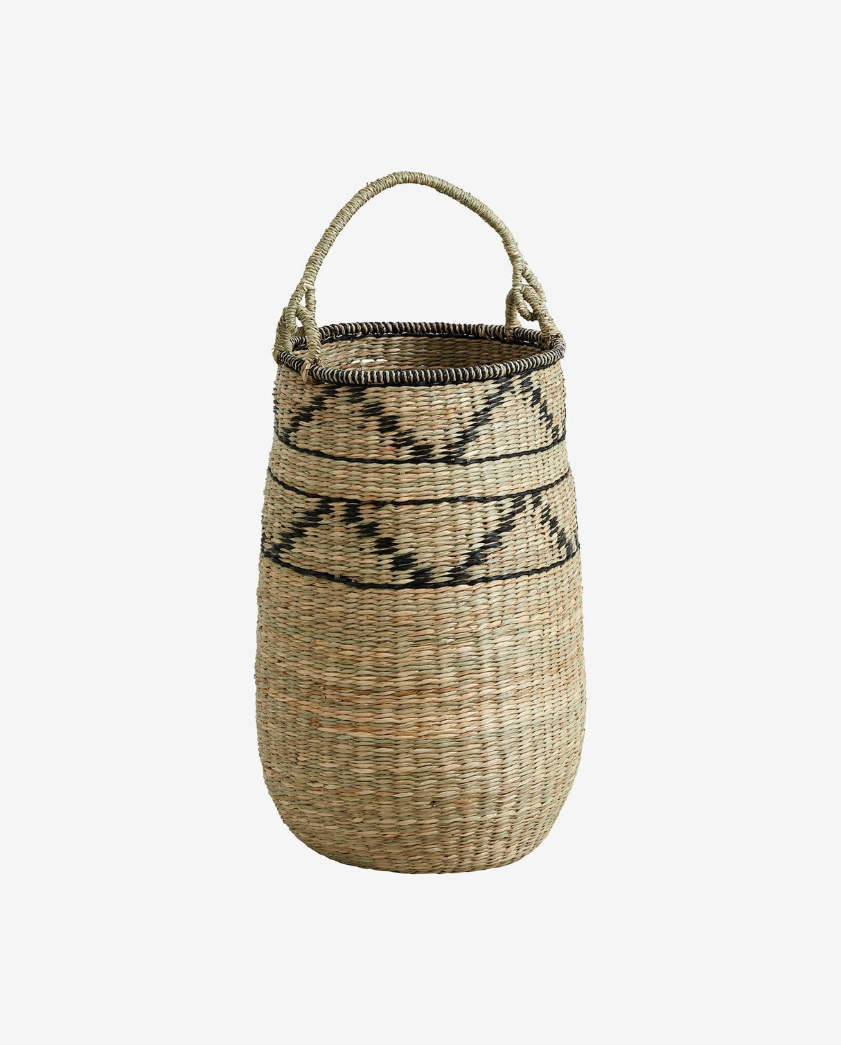 Nordal TROGIR basket w. handle, L, nature