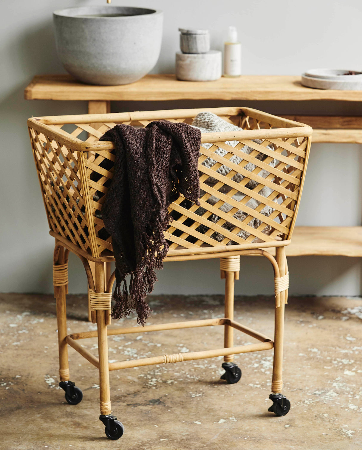 Nordal ARVI square basket, nature