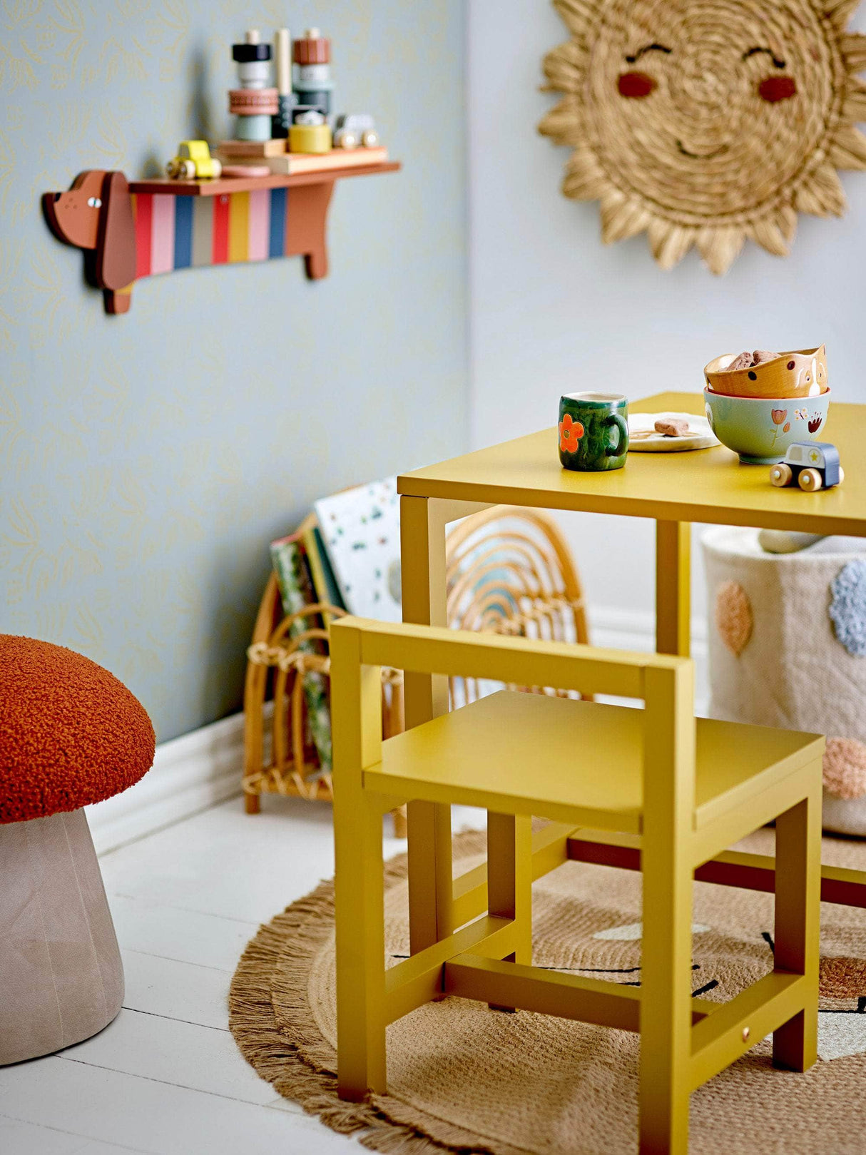 Bloomingville MINI Rese Stol, Gul, MDF
