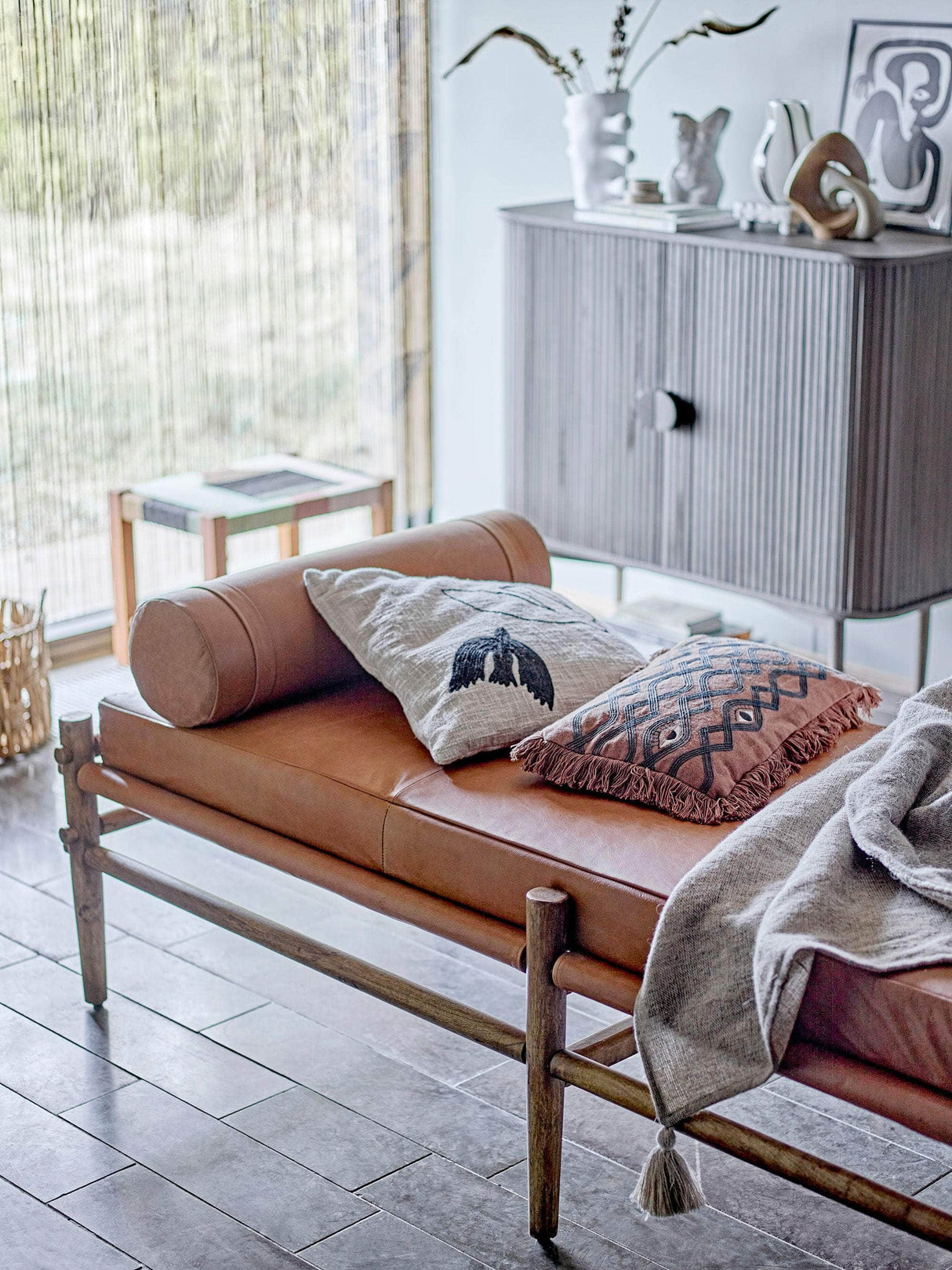 Bloomingville Aysia Daybed, Natur, Læder