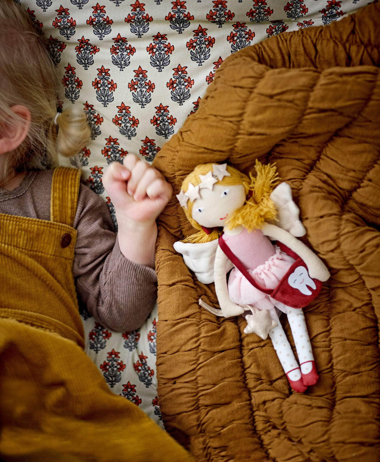 Bloomingville MINI Baille Tæppe, Brun, Bomuld OEKO-TEX®
