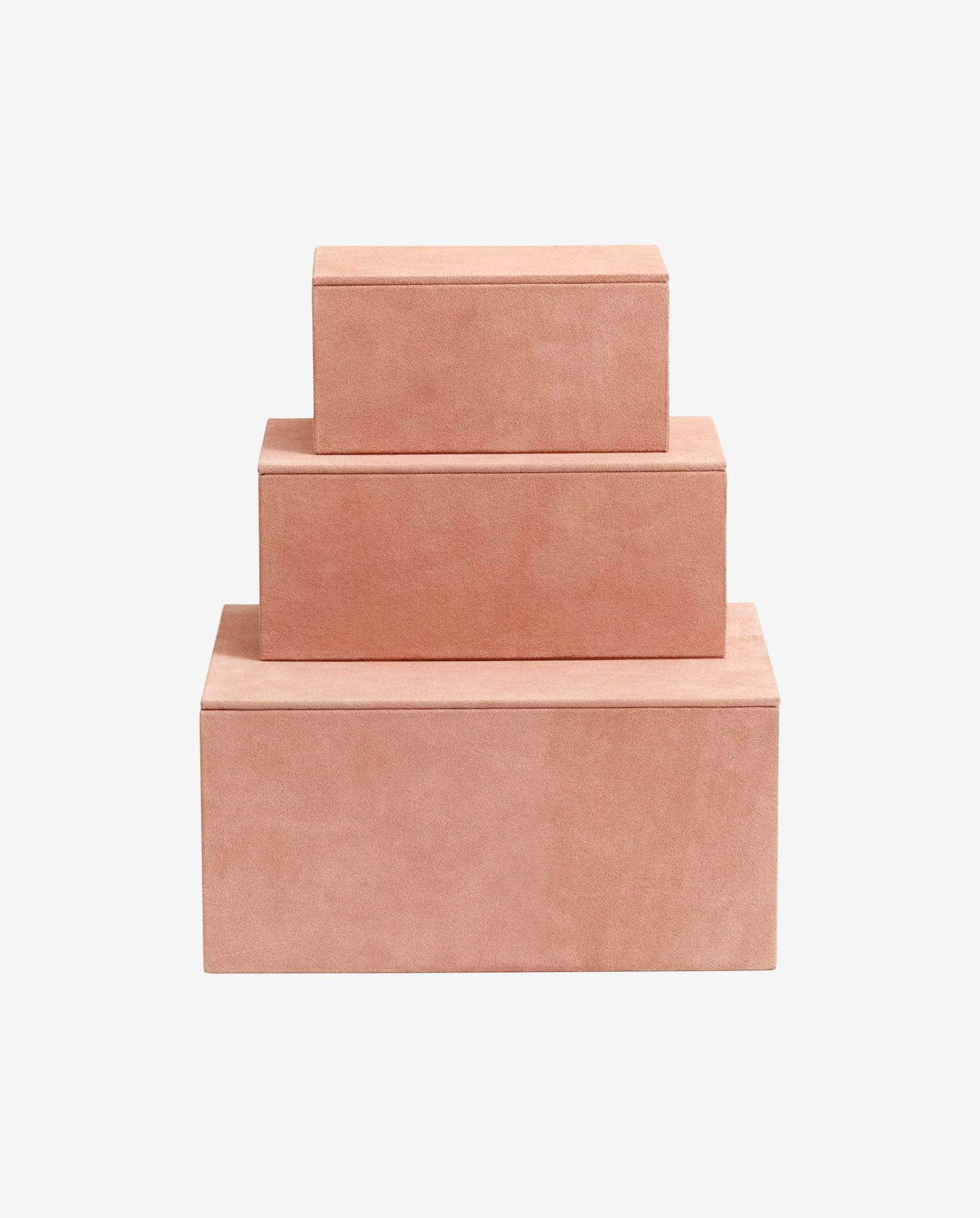 Nordal BOX set/3, rose, suede leather