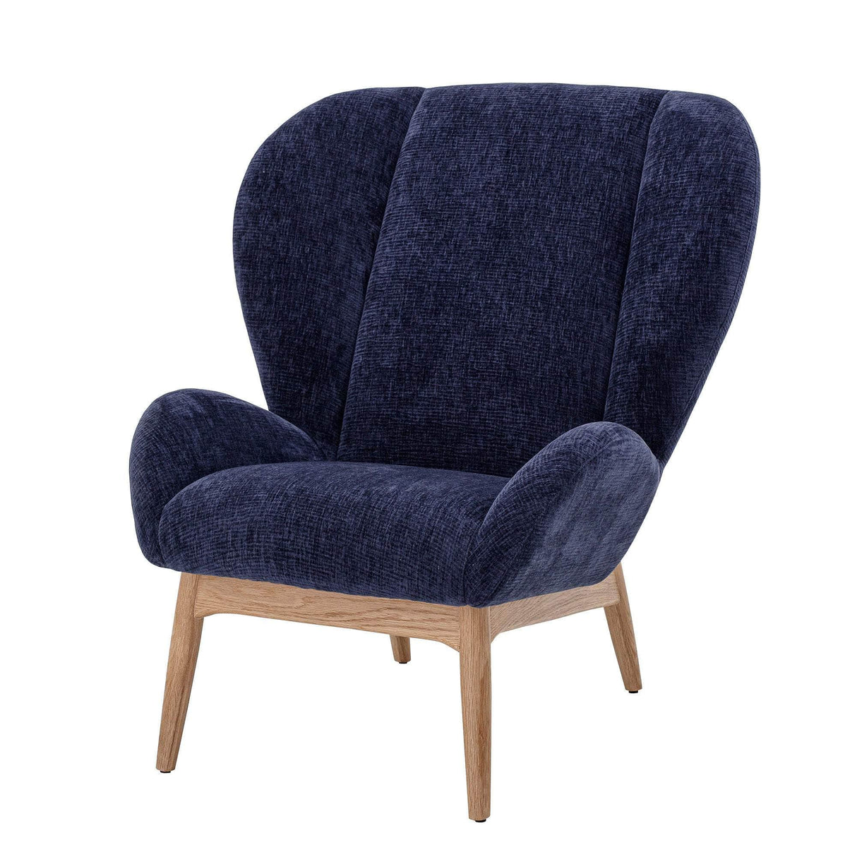 Bloomingville Eave Lounge Stol, Blå, Polyester
