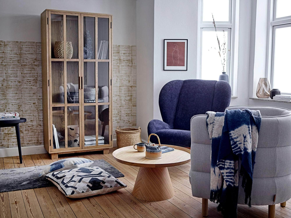 Bloomingville Eave Lounge Stol, Blå, Polyester