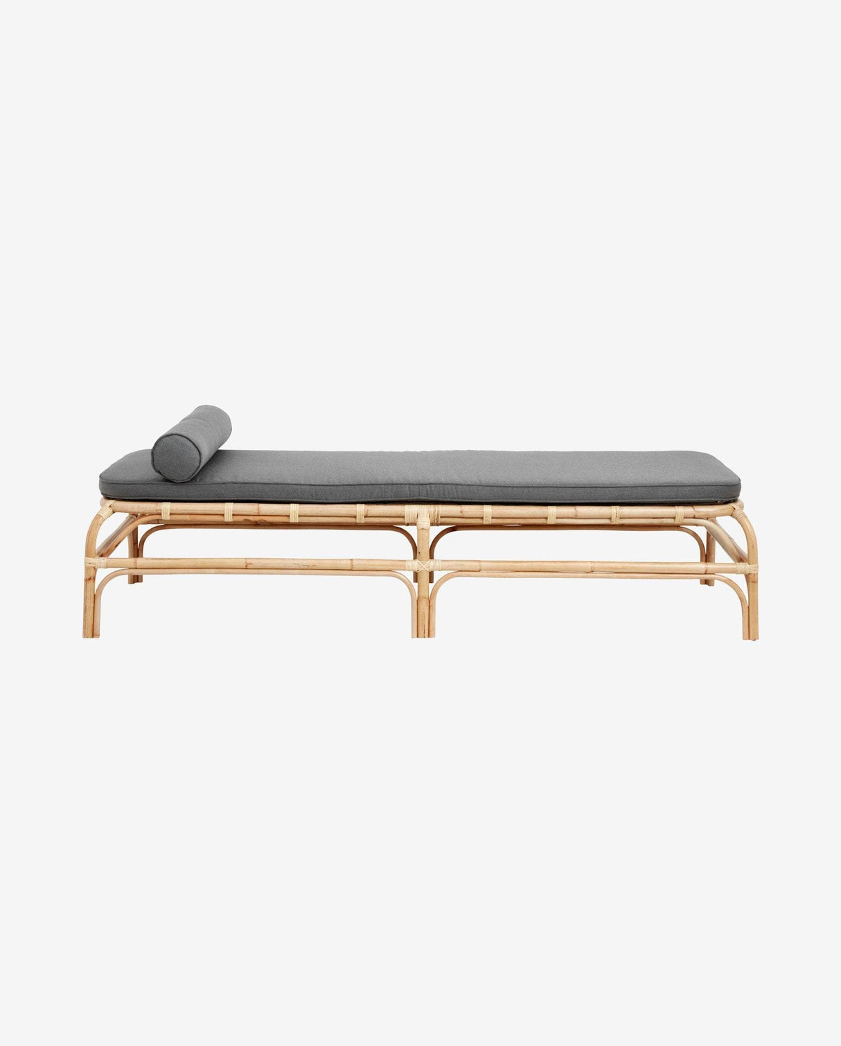 Nordal BALI day bed, rattan, w/grey mattress