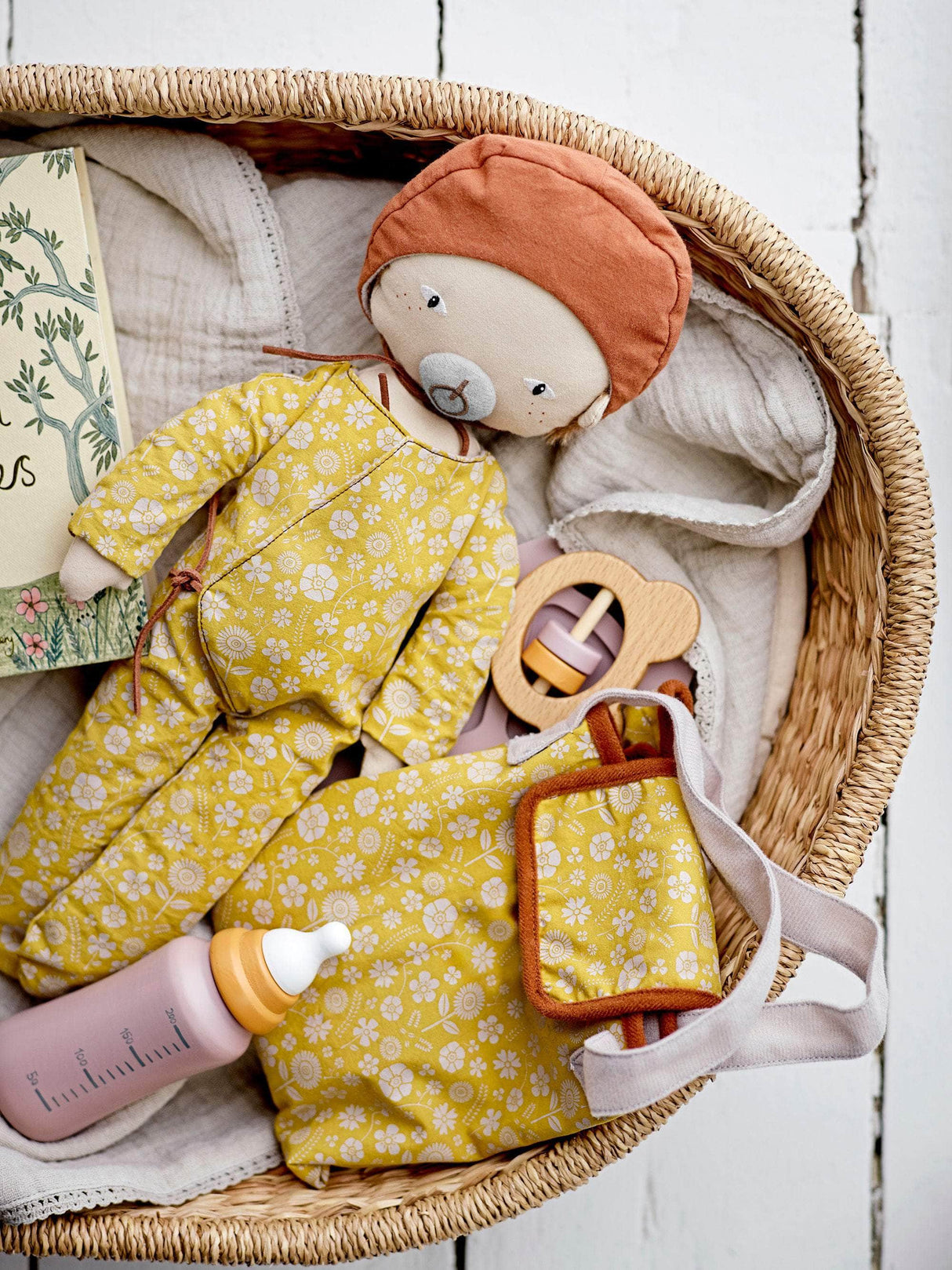 Bloomingville MINI Nalle Doll, Brun, Bomuld