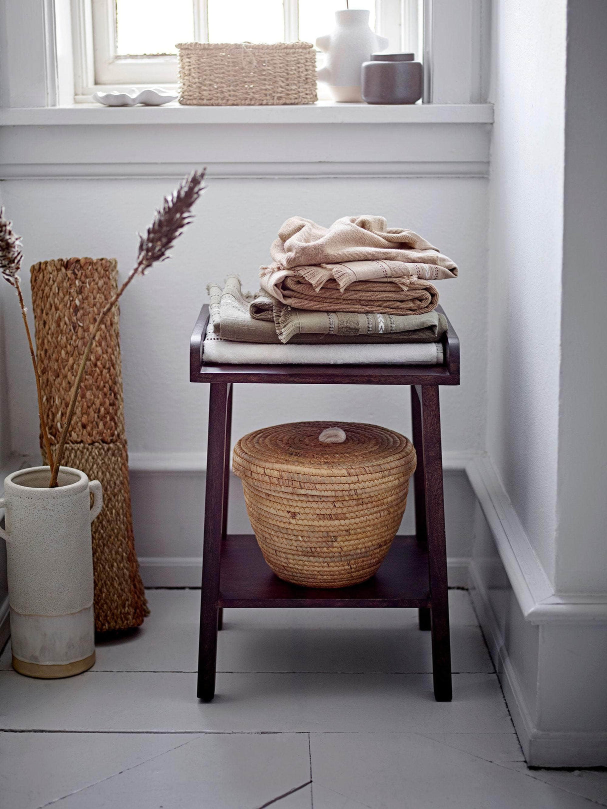 Bloomingville Tarin Vase, Hvid, Keramik
